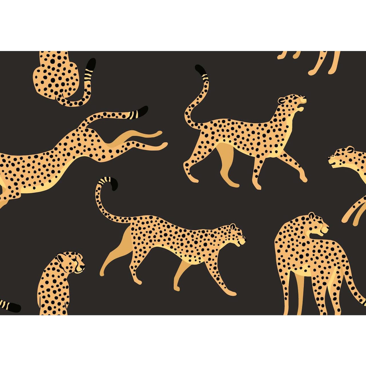 RoomMates Cheetah Cheetah Peel & Stick Wallpaper